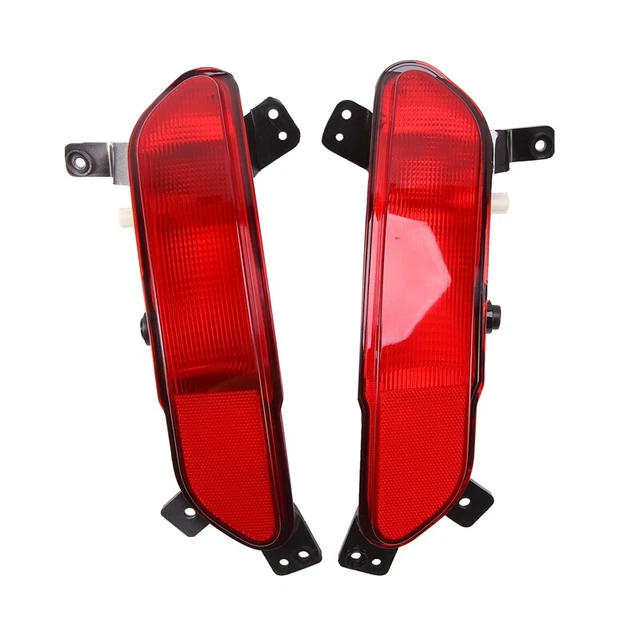 1Pair Car Rear Bumper Fog Light Parking Warning Reflector Taillights for D1C9