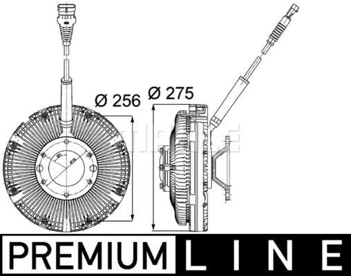 Ventola radiatore frizione mahle Cfc97000P per DAF CF 85 12.6 12.9 XF 105 01->