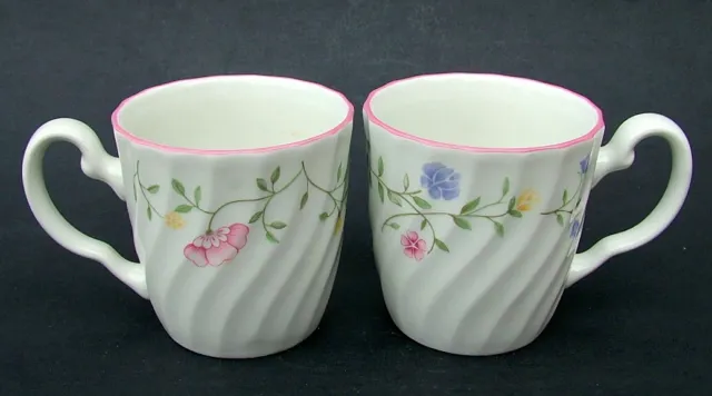 TWO Johnson Brothers UK Made Summer Chintz 300ml Tea or Coffee Mug Look in VGC