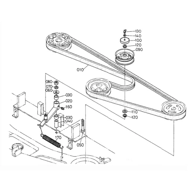 Schneidedeck Gürtel Passt Kubota G1900-S Mit RC54-G20 Deck Pn 76529-34710