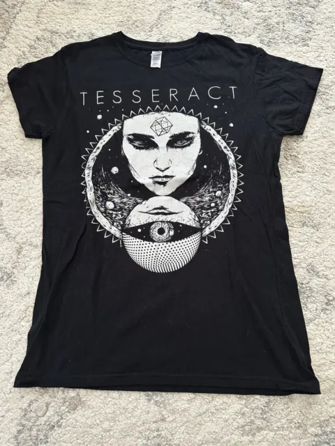 Ladies Large Preshrunk Gildan T Shirt TesseracT Progressive Rock Metal Prog L