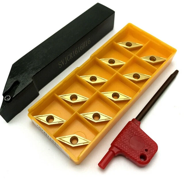 Utensile Del Tornio Inserti Carburo SVJCR1616H16 VCMT160404 VCMT331 10 Pezzi 93