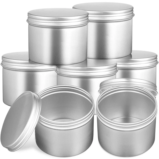 20 PCS ALUMINIUM Boîte Ronde En Scellée Voyage Boîtes Conserve Avec
