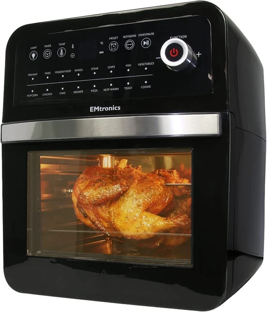 EMTRONICS AIR FRYER Oven Combi, Rotisserie and Grill, Large Family Size