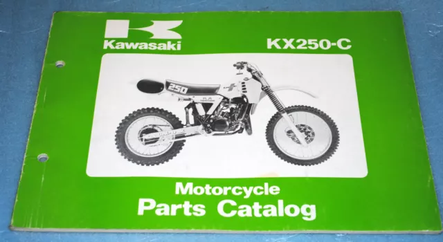 catalogue de pièces détachées parts list Kawasaki KX 250 C1