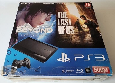 Console Sony PlayStation 3 PS3 UltraSlim Noire 500Go + 1 Manette - CECH-4204C
