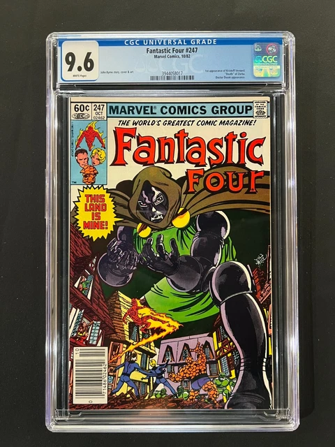 Fantastic Four #247 CGC 9.6 (1982) - Newsstand - 1st app of Kristoff Vernard