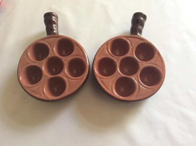 EMILE HENRY PLATS A Escargots En Gres Neufs Lot De 3 + 1 EUR 29,90
