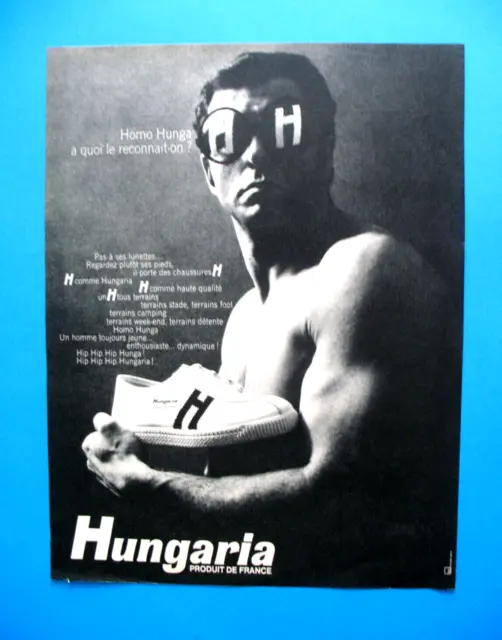 Publicite De Presse Hungaria Chaussure Sport A Quoi Le Reconnait-On ? Ad 1968