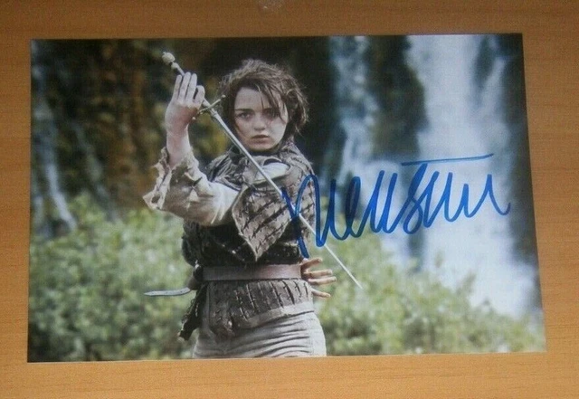 AUTOGRAPH MAISIE WILLIAMS Game Of Thrones Signed Series Foto