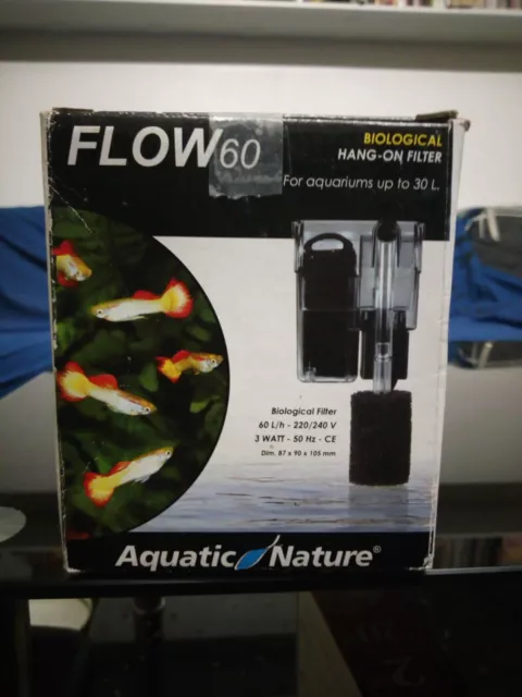 Mini filtre suspendu FLOW 60 pour aquarium