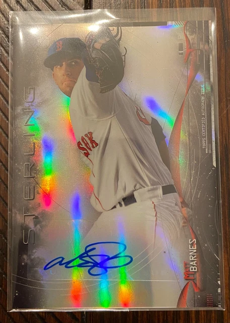 2014 Bowman Sterling Matt Barnes Auto Lot (28) Red Sox Marlins Pitcher
