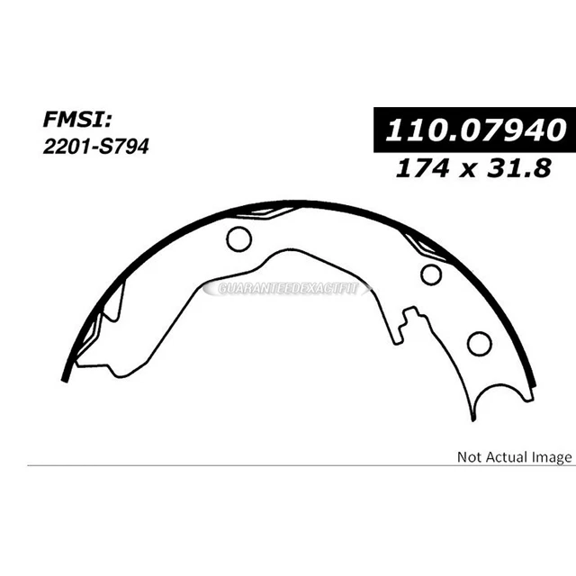 Centric Parts Parking Brake Shoe 111.07940 TCP