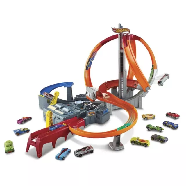 Hot Wheels Spin Storm Track Set - motorisierte Renn- und Crash-Action!