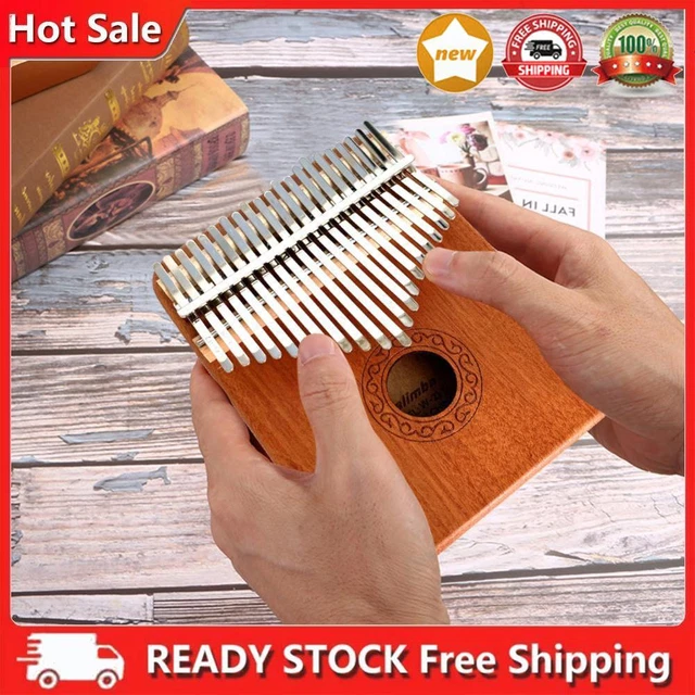 Mahogany 21 Key Kalimba Thumb Piano Mbira Musical Instrument Gift for Beginners