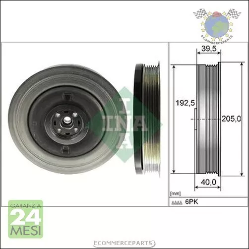 Puleggia albero motore Ina per POLESTAR VOLVO XC90 XC60 V90 V60 V40 S90 S60