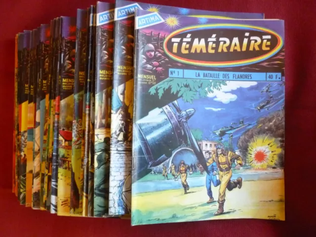 Revue BD de 1958-60 : les 30 premiers numéros de "Téméraire" des éditions Artima