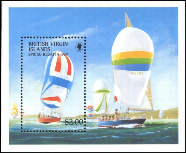 Virgin Islands #635 MNH VF s/s, sail boats