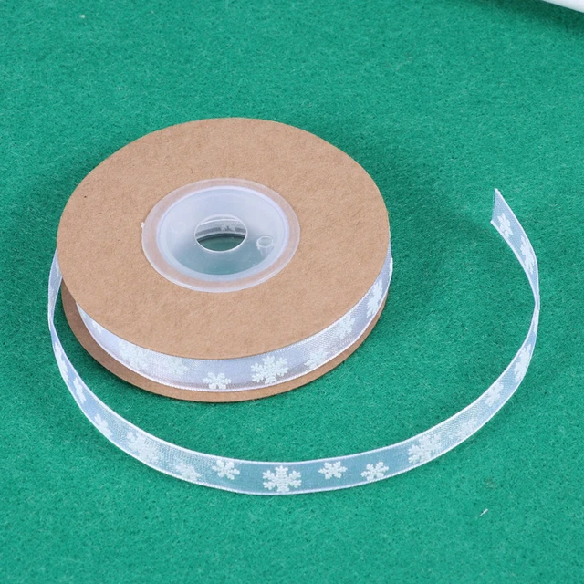 2x Satin Band Weihnachten Baum Bögen Geschenk Verpackung Band Ripsband 2