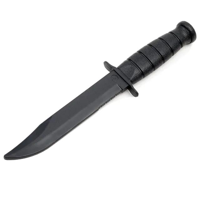Black Rubber Knife with Flexible Blade - Pencak Silat Martial Arts Weapon