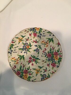 Chintz Grimwades Royal Winton Queen Anne Cake Plate 7 Inch Scalloped Edge