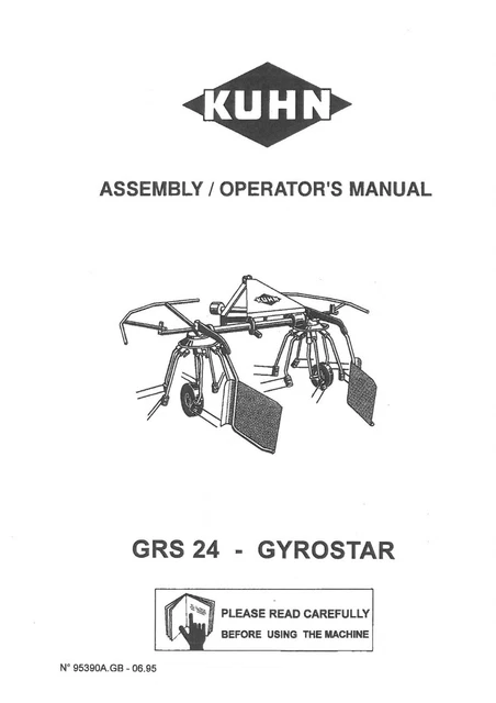 Kuhn Multidisc Mower GMD44 GMD55 GMD66 Operator’s Manual – Brand New Book 4 thumbnail image