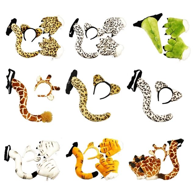 Cosplay Tail Set Costume Vestire Feste A Tema Animali Regalo Per Il Compleanno
