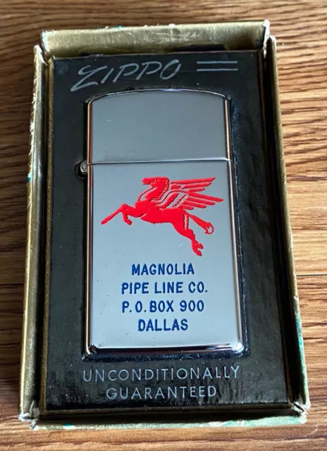 Vintage Mobil Oil “ Magnolia Pipe Line Co.” ZIPPO LIGHTER  Dallas, Texas.