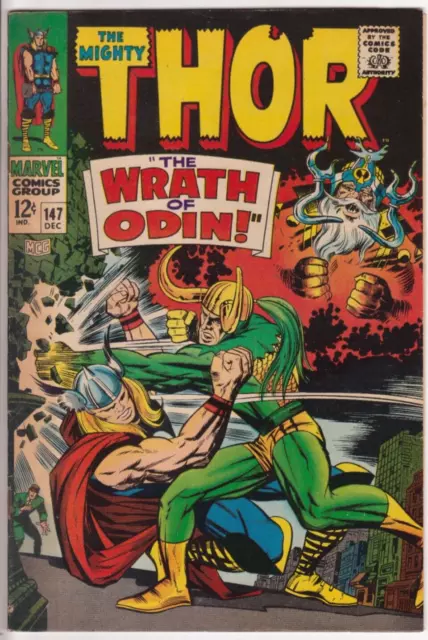 The Mighty Thor #147, Marvel Comics 1967 FN 6.0 Origin of the Inhumans