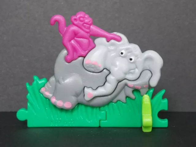 Jouet Kinder Puzzle 3D Eléphant Tête Grise Claire K97 11 France 1996