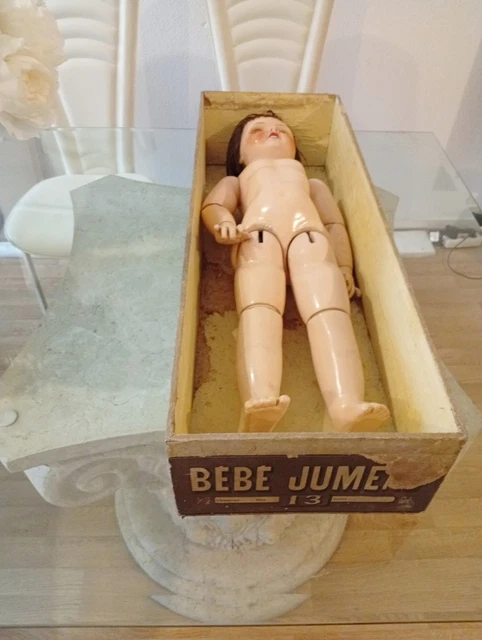 JOLIE POUPÉE ANCIENNE TÊTE BISCUIT T12 Ht 68 cm