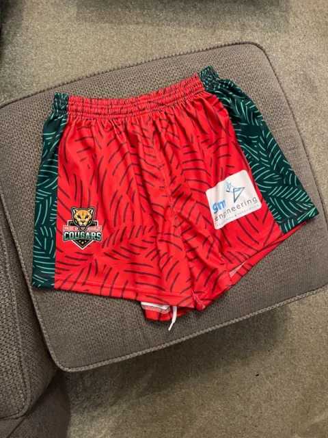 Keighley Cougars Match Shorts - 2022 HOME RED Player Issue / New in Packet