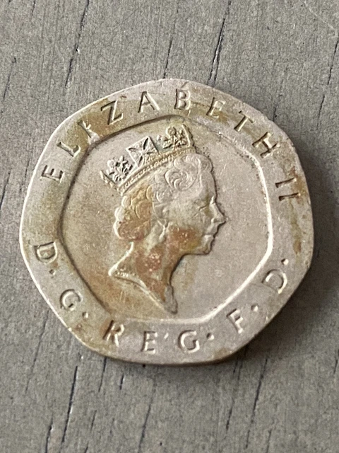 1993 United Kingdom British 20 Pence Coin - Circulated