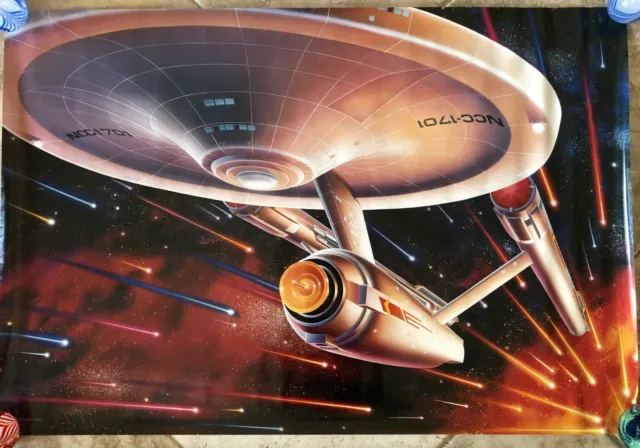 1991 Star Trek U.S.S. Enterprise Poster Paramount Pictures 27" x 40"