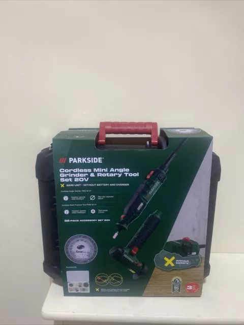 PARKSIDE 20V CORDLESS Mini Angle Grinder Bare Unit Only Rotary