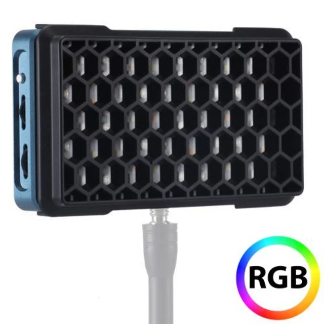FALCON EYES PockeLite F7 RGBW On-Camera Light Kit with Diffuser & Grid, 12 W