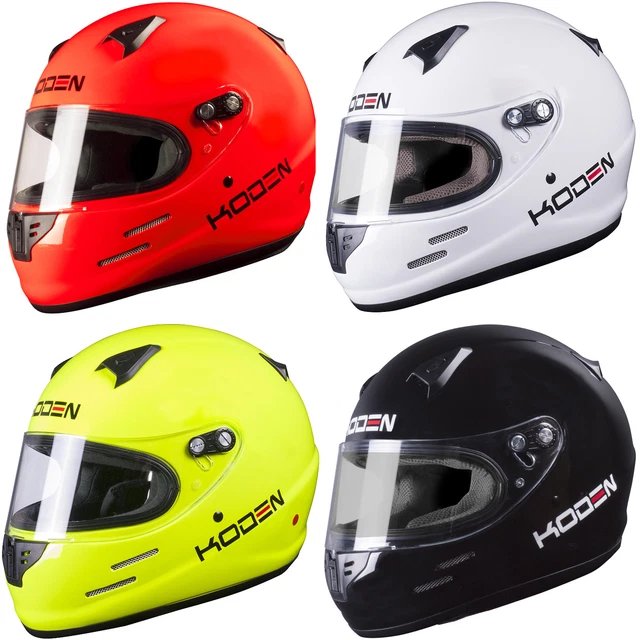KODEN KSF15 SA2015 Motorsport, JKarting Crash Helmet With Hans Post