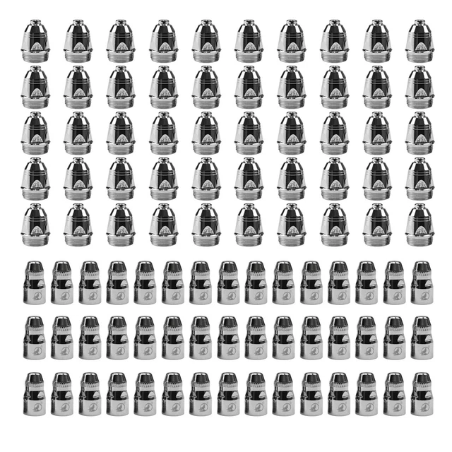 200pcs P80 Plasma Cutter Electrode Tip Ceramic nozzle For Air Plasma Torch