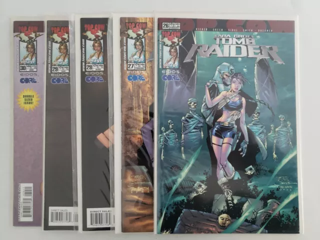 Tomb Raider 26,27,28,29,30 Feb~2003~ Lara Croft Top Cow/Image Comics Lot Of 5