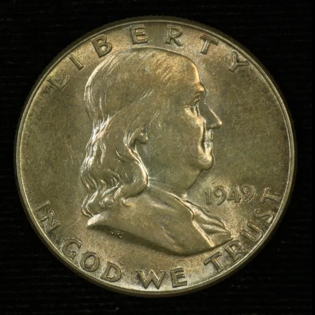 Franklin Silver Half Dollar. 1949 P FBL. Uncirculated. Lot # 9049-179-209