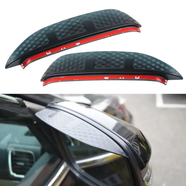 2x Side Mirror Rain Shield Visor Guard Rear Riew Cover fit for Honda Civic 2017