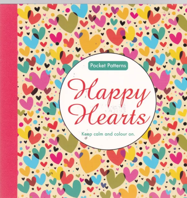 Happy Hearts: Pocket Patterns Colouring Book (Paperback) NEW