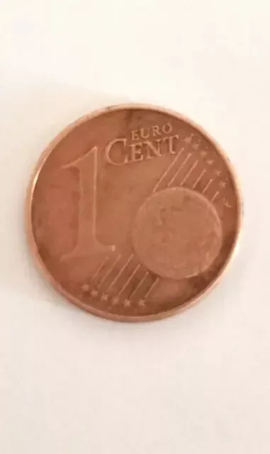 monetina 1 cent 2002 di euro italia visibile in foto solo ritiro gratis