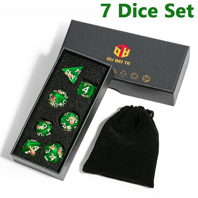 Set Di Dadi In Resina OUKELANWO Per DND | Dadi Multicolori Per Giochi Di Ruolo, Accessorio Giocatori