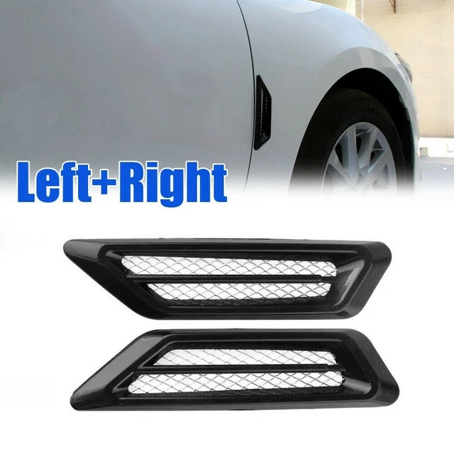 Simple Installation Universal Black Air Flow Vent Fender Decorative Sticker