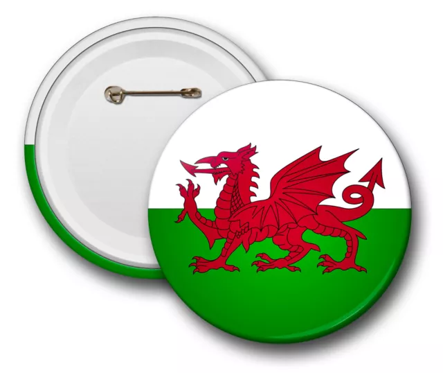 Welsh Flag Red Dragon Badge Keyring Cymru Bathodyn Wales Pride Fast Despatch