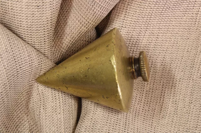 Plomada perico bronce. Cono. S.XX. Bronze perico plumb bob. Cone. 20th Century.