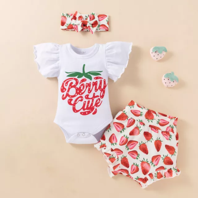 Baby Boys Girls Summer Outfits Letter Pattern Short Sleeve Bodysuit Romper Tops