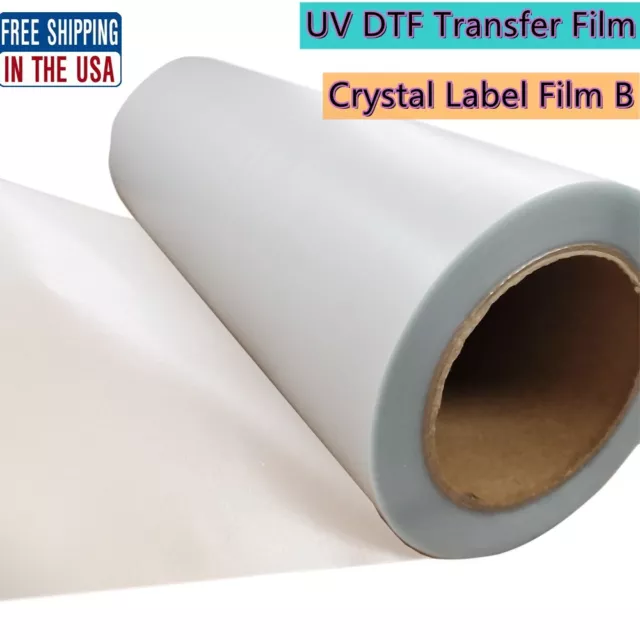 24in x 328ft UV DTF Transfer Film Crystal Label Film B (0.61m x 100m)