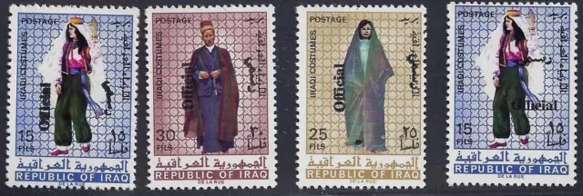 Irak 1971 Kostüm Offizielle Set Sg O962 O965 & O968 Mint mit Scharnier Selten